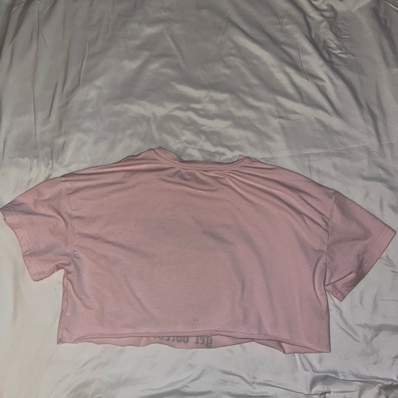 Pink Cropped Tee - Picture 2 of 3